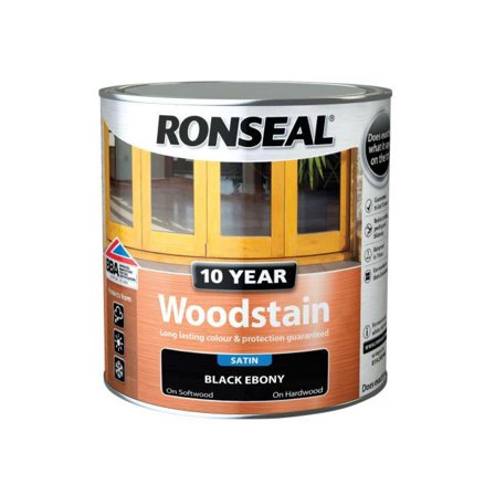 Ronseal - 10 Year Woodstain Ebony 750ml