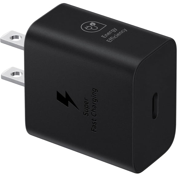 Typpkmm 15W USB-C Wall Charger Power Adapter for Galaxy, Black