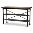 thumbnail image 1 of Baxton Studio Velera Wood and Metal Kitchen Storage Shelf in Bronze, 1 of 8