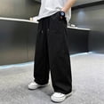 thumbnail image 2 of Boys Hiking Pants Baggy Wide Leg Sweatpants Lightweight Quick Dry Workout Athletic Jogger with Pockets for School Outdoor, 2 of 9