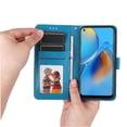 thumbnail image 4 of Funda tipo cartera GANGXUN para OPPO A74 4G , diseño girasol, cuero PU, soporte, cierre magnético, tarjetero, 4 of 5