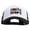 White Black, variant on Smile More Embroidered Big Foam Mesh Truck Cap - White Red XL-3XL