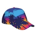 thumbnail image 3 of Naloa Original Classic Low Profile Hat Men Women Baseball Cap Dad Hat Adjustable Unconstructed Beach with Palm Trees Print Cap, 3 of 9