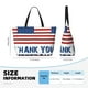 thumbnail image 4 of Fotbe Thank You Veterans Bolsa de Viaje para Playa - Resistente al Agua, Bolsa Tote de Gran Capacidad y Ligera con 7 Bolsillos para Mujeres y Hombres, 4 of 7