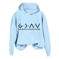 thumbnail image 4 of Women'S Fashion Hoodies & Sweatshirts Long Sleeve Drawstring Hoodies Print Oversized Fall Tops Clothes, 4 of 4
