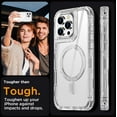 thumbnail image 4 of KOMI Compatible with Phone 16 Pro Max Case,Clear Built for MagSafe,3 in 1 Heavy Duty Drop Protection Rugged Shockproof/Drop/Dust Proof 3-Layer Protective Magnetic Cover for 16 Pro Max 6.9", 4 of 5
