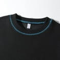 thumbnail image 3 of pstuiky manga larga para hombre, Suéter deportivo informal de manga larga con cuello redondo y color liso para hombre salir tops m, 3 of 8