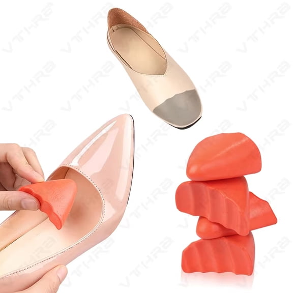 2PCS Anti Wear Toe Protector Insert Comfortable Soft PU Foam High Heels Adjustable Half Size Pad Pain Relief Men Women