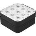 thumbnail image 2 of GZHJMY Evil Eyes Mini Jewelry Box, Portable Leather Travel Small Jewelry Organizer Case for Earring, Necklace, Rings, Bracelets, 2 of 7