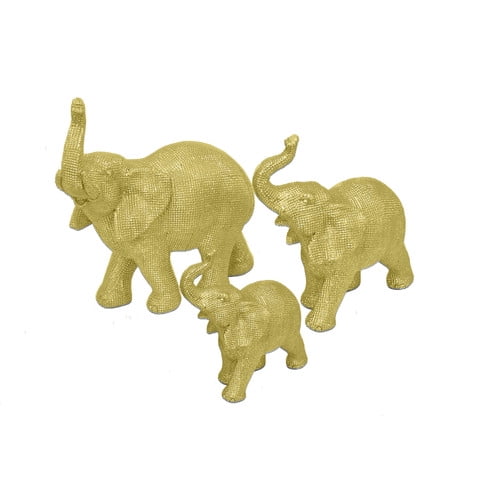 Three Hands Co Elephant 3 Piece Figurine Set Walmart Inventory Checker Brickseek