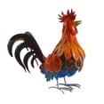 thumbnail image 1 of Estatua de gallo para jardín al aire libre, estatuilla de Animal, estatua de Patio de simulación, adorno de césped de gallo de Metal, escultura cabeza arriba, 1 of 8
