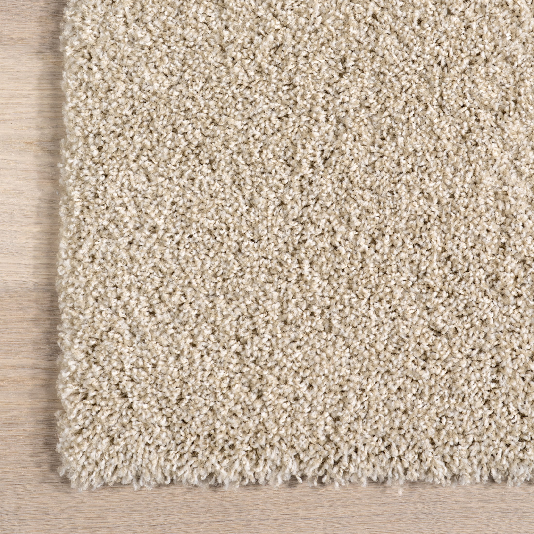 nuLOOM Eudora Contemporary Solid Area Rug, 6' 7" x 9', Beige Ivory