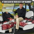 thumbnail image 2 of Yuyamidu Snowman Golf Cart Seat Covers with Front Pockets, Christmas Golf Cart Seat Towel Blanket for 2 Passenger Seats, Red Club Car Seat Cushion Accessories Decor, 2 of 7