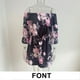 thumbnail image 4 of Vestido casual con estampado floral y hombros descubiertos, manga trompeta, para mujer, XXL, 4 of 6