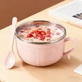 thumbnail image 3 of Tasse Isotherme en Acier Inoxydable avec Couvercle et Assiette Grande Capacité Tasse à Soupe pour Café Chaud Ragoûts Rangement des Aliments, 3 of 5