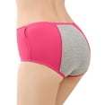 thumbnail image 4 of Aayomet Culotte Sans Couture pour Femmes en Coton Pur Anti-Fuite Menstruelle (Rouge Melon D\'eau, TG), 4 of 4