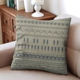 thumbnail image 4 of Durable and Decorative Pillow Covers - Light Blue, Set of 2 - Linen Fabric - Perfect for Outdoor, Couch, Bed & Car - Modern Look (45x45cm), 4 of 7