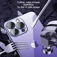 thumbnail image 4 of Case for iPhone 14 Plus 6.7" 2022, Dustproof Glass Camera Lens Shockproof TPU Backplane Plating Transparent Shell Anti-yellow Anti-fall Ultra-thin Light Case for iPhone 14 Plus, Purple, 4 of 11