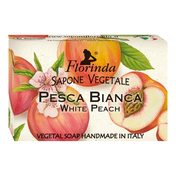 Florinda Fruits White Peach Vegetal Soap Bar 50g 1.76oz