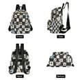 thumbnail image 4 of FORMRS Mini Backpack Purse for Women Quilted Travel Daypack Casual Shoulder Bag, Blue and White Cat, 4 of 7