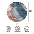 thumbnail image 4 of RMDQTR Luxury Mermaid Marble Texture Round Placemats Set of 1 Heat Resistant Washable Kitchen Table Decorations 15.4in, 4 of 7