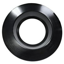 Nicor Lighting DCR-CLR-56-TR-BK 6 in. Light Fixture Round Downlight Trim - Black