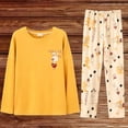 thumbnail image 2 of Tnhcen Women's Floral Printed Long Sleeve Pajama Set Sleepwear & Loungewear Soft Casual Comfortable Home Wear for Women Size M-5XL Plus Size Cozy Nightgown Outfit, 2 of 5