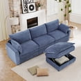 thumbnail image 2 of Bonzy Home Modular Sectional Sofa, L‑Shaped Couch, Ultra‑Comfort Seating – Configurable for Living Room & Family Room Royal Blue, 2 of 8