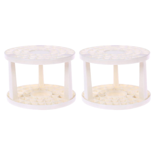 Soporte Para Pinceles De Pintura Plástico Artista Redondo Multiagujero Pincel Organizador Soporte De Escritorio Para Lápices Bolígrafos Pinceles De Pintura Pinceles De Maquillaje 2 Uds Advancent HA036101-00