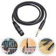 thumbnail image 2 of AFQH Female XLR to TRS Stereo 6.35mm 1/4 Inch Noise Balanced Mic Patch Cable, 2 of 4