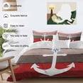 thumbnail image 5 of White Anchor Twin Size Comforter Set, Costal Purple Red Brown Wood Grain Bottom Bedding for All Seasons, 4 Pcs Bed Set, 1 Quiltcover (68"x86") ,1Sheet(67"x116"), 2Pillowcases (30"x20"), 5 of 9