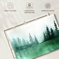 thumbnail image 6 of Elephant Stock Pine Tree Silhouette Wall Art - Horizontal Canvas Wall Art - Living Room Wall Decor - Abstract Canvas - Green And White Decor - 45" x 30", 6 of 8
