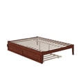 thumbnail image 3 of Colorado Queen Bed with USB Turbo Charger and Twin Extra Long Trundle in Walnut, 3 of 6
