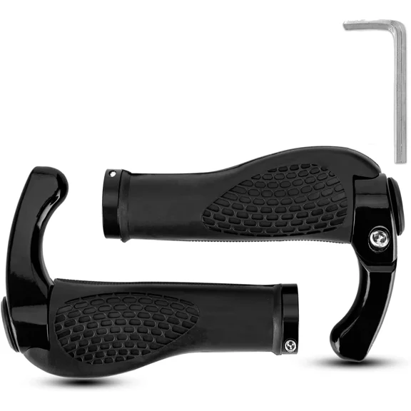 ROCKBROS BMXBike Grips Single Lock-on Bicycle HandleBar Cycling Grips Ends Black