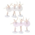 thumbnail image 3 of Monyance Decoration for Cake Girl Ballet Dancer Statue Set: 6pcs Dancing Figure Cake Topper(5.91X2.36X2.36Inches), 3 of 10