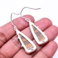 thumbnail image 2 of Picture Jasper -Oregon Designer Handmade 925 Sterling Silver Earring 1.76", Brown Picture Jasper Earring E_8013_344_68, 2 of 2