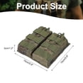 thumbnail image 2 of Uxcell Outdoor Multipurpose Open Top Double Pouch for Outdoor Activities Green, 2 of 6