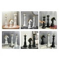thumbnail image 5 of Chess Resin Decor Ornament Office Figurines Queen Knight Statue Collection Object Sculptural Models of Chess Pieces A, 5 of 7