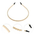 thumbnail image 3 of Unique Bargains 1 Pc Cute Thin Chain Headbands for Women Gold Tone, 3 of 6