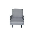 thumbnail image 3 of Accent Chairs, Folding sofa chair grey, Blue,Gray Fabric Accent Chairs,Fabric+Metal Leather Accent Chairs, Furniture Primary Living Space Chairs & Accent Seating Folding sofa chair grey, 3 of 8