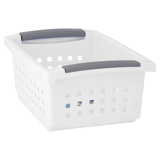 Sterilite, Small Stacking Basket, White