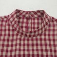 thumbnail image 6 of vigerkar Women's Puff Long Sleeve Flowy Gingham Tops | Neck Blouses,Going Out Tops,Bussiness Casual,Dressy,Plaid Shirts,2026 tops (Red, XXL), 6 of 7