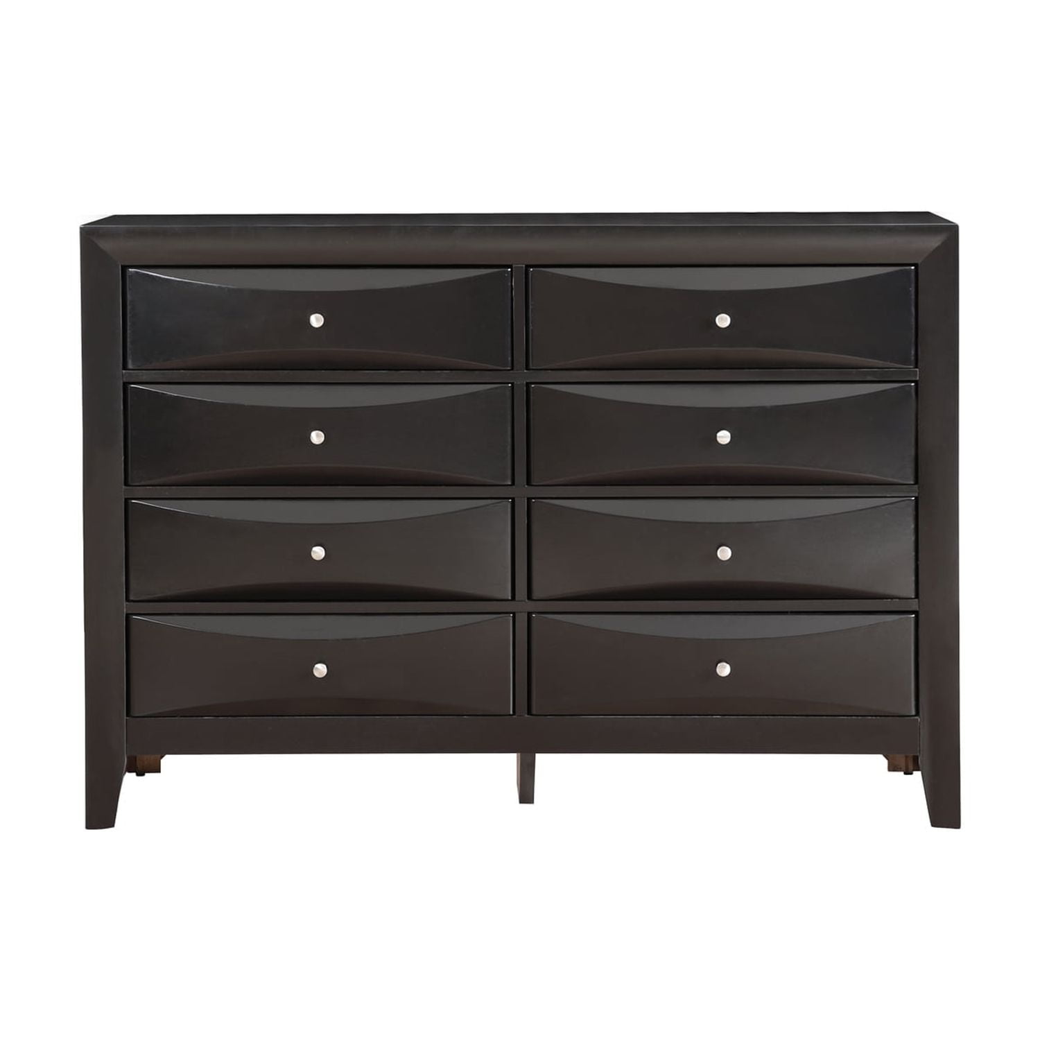 Glory Furniture Marilla 8-Drawers Bedroom Dresser in Black