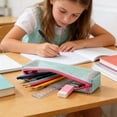 thumbnail image 4 of Estuche de Malla con Cremallera – Bolsa Portátil para Guardar Artículos de Papelería para Niños y Niñas – Organiza Bolígrafos, Lápices y Pinceles – Úsalo Como Estuche para Lápices o Bolsa Multiusos p, 4 of 7