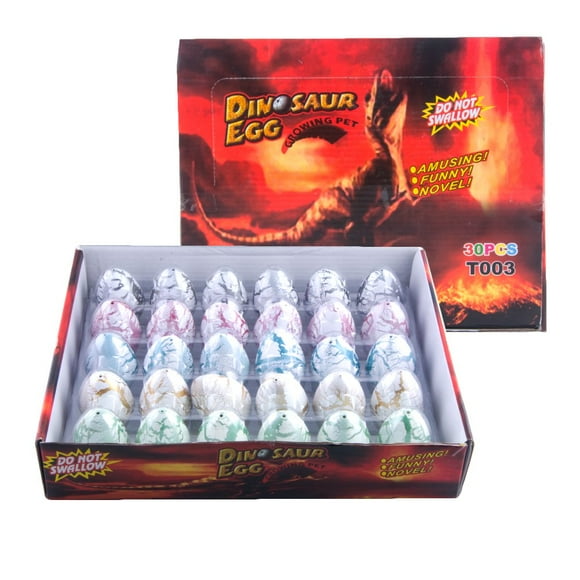 Dragon Eggs, YKL 30 Pcs Set Magic Hatching Growing Dinosaur Pet Eggs Grow Hatch Egg That in Water Dino Gifts for Kids Easter Christmas Party Favors Supplies