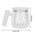 thumbnail image 3 of Fast Stirring Cups Efficient Stirring Mug Glass Cup Automatic Mixing Glass Suitable For Smooth Blending Standing Mixer with Dough Hook Whipping Mixer Stand Hand Mixer 2 in 1 Vintage Handle Kitchen, 3 of 4