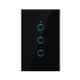 thumbnail image 1 of Interruptor inteligente Interruptor inteligente Wi-Fi Interruptor de luz Control de voz, control rem Tomshoo Negro/3 Gang, 1 of 7