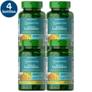 4 Pack - Puritan's Pride Turmeric Curcumin 1000 Mg W/Bioperine 60 Count
