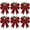 C, variant on 6PCS Buffalo Checkered Christmas Bows With Pinecones And Needles, Red Ribbon Bow Decorations For Christmas Tree Wreath Garland Indoor Outdoor