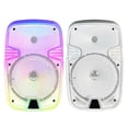 thumbnail image 6 of Portable Bluetooth Speaker 8" Woofer w/ Tripod Stand Microphone Remote Control White LED Clear Shell, 6 of 10